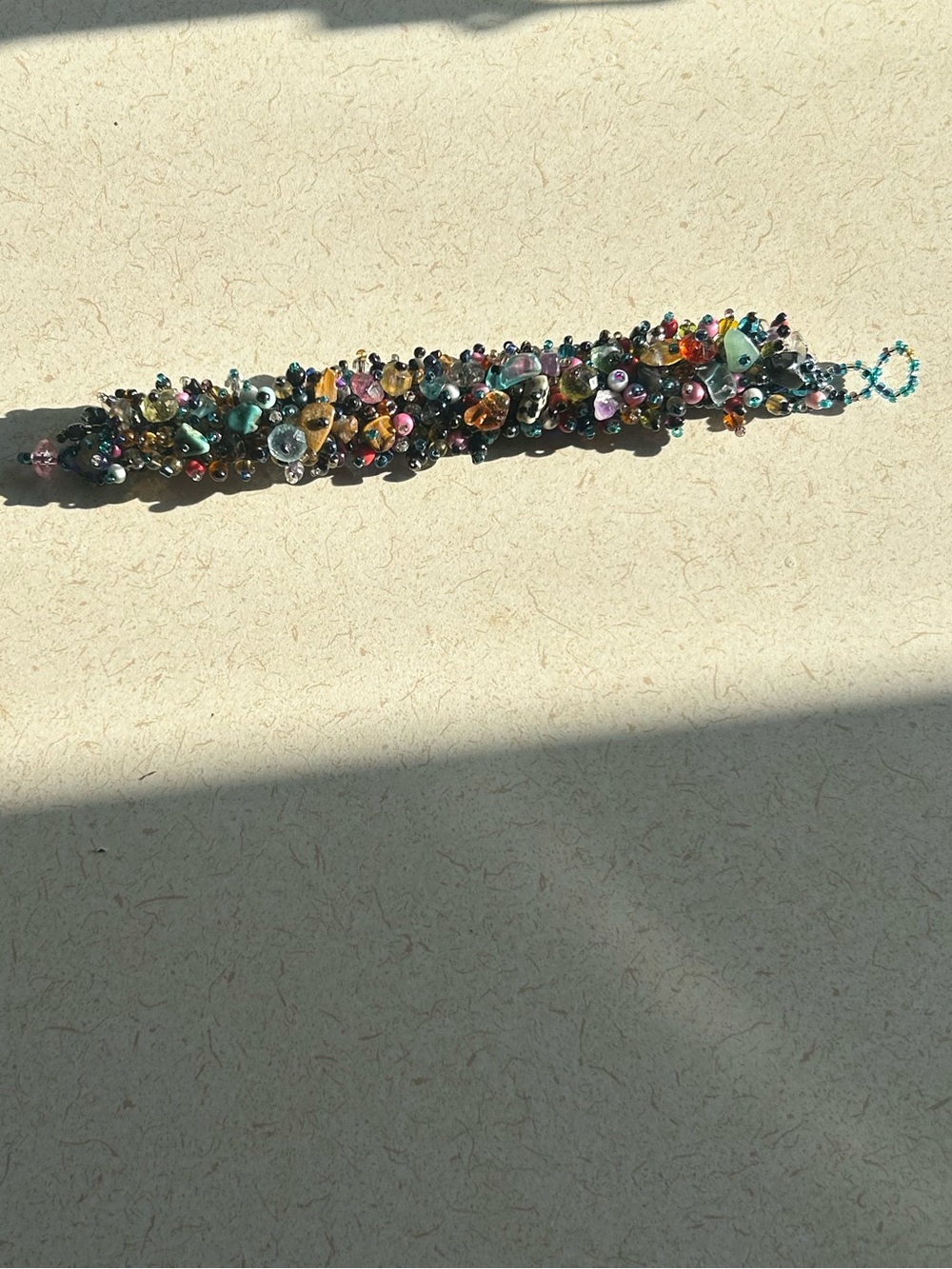 Multicolor Beaded Statement Bracelet